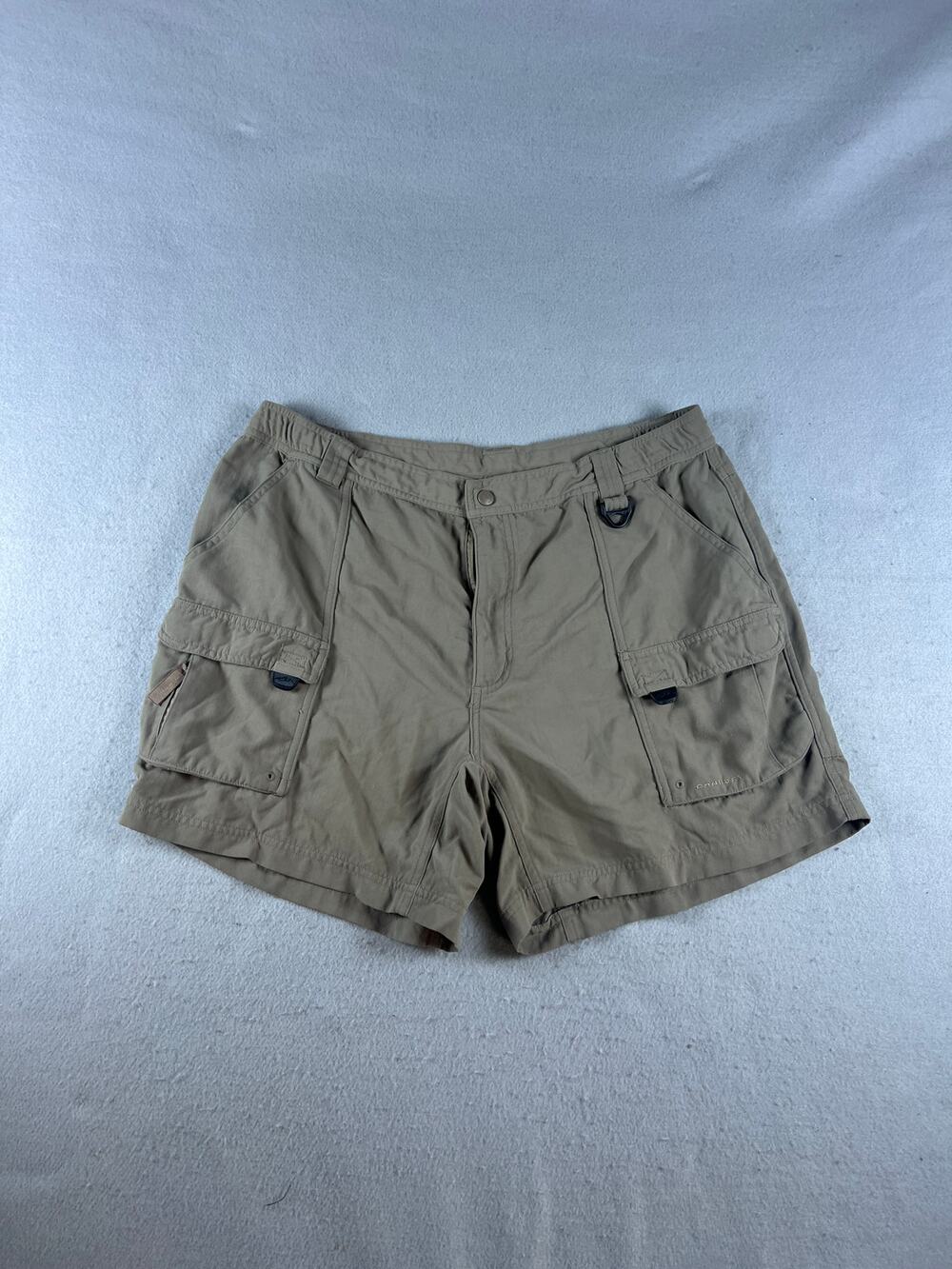 Columbia GRT Cargo Shorts Mens 34 Tan Canvas Omni-Dry Outdoor Hiking Utility